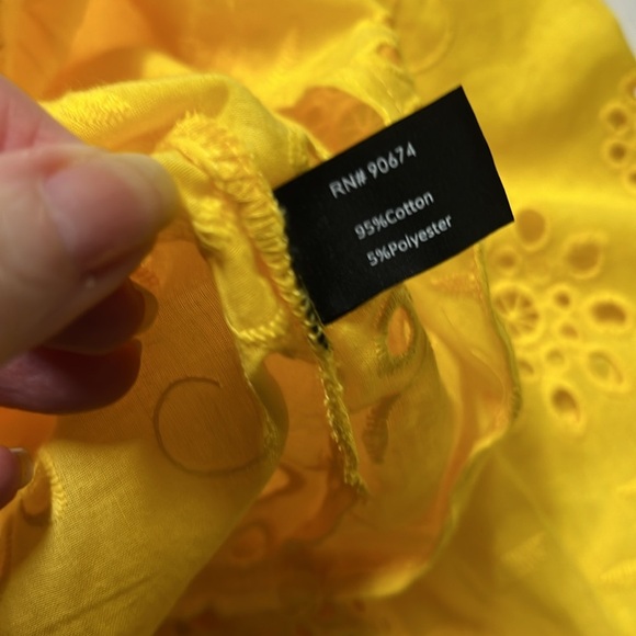 Boston Proper Eyelet Victoria Drama Sleeve Blouse - Picture 6 of 7